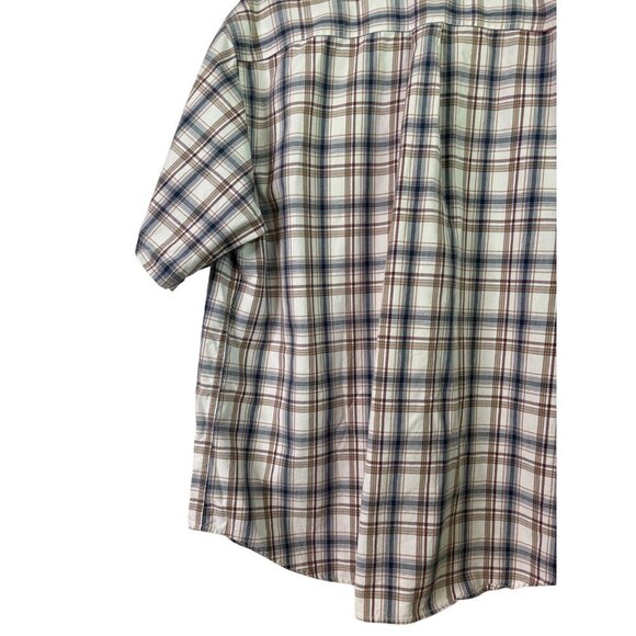 Carhartt Men's 100% Cotton Casual Button Down Short Sleeve Plaid Shirt Size XL - Picture 12 of 12